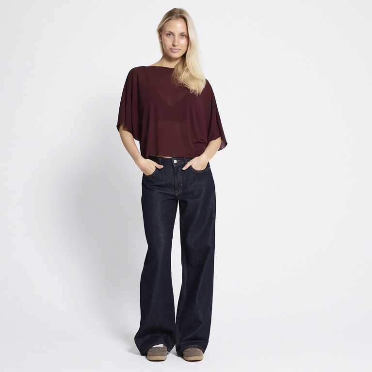 Cape top "Alfie" Plum